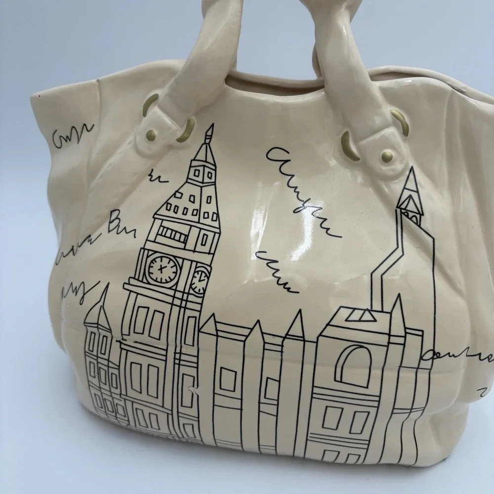 World Traveler Ceramic Handbag Flower Vase Kirkland's Belltower